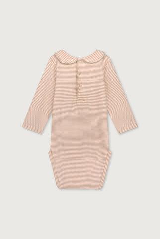 Baby Collar Onesie | Faded Pink - Cream