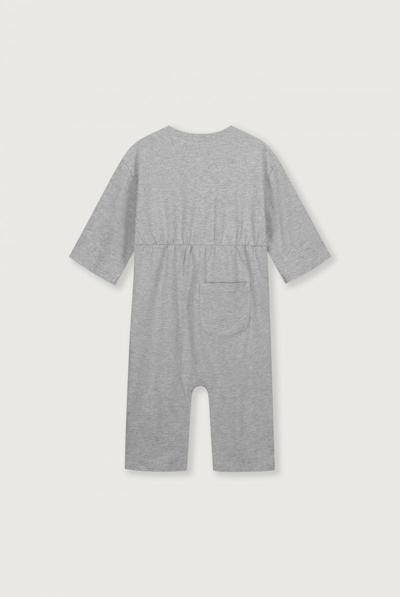 Baby Anzug mit Rückendetail | Grey Melange
