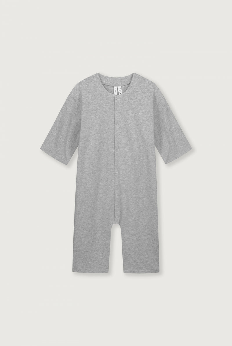 Baby Anzug mit Rückendetail | Grey Melange