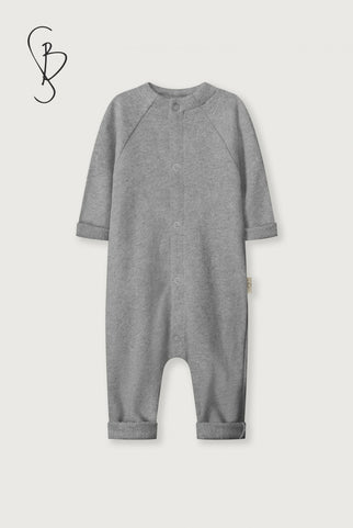 Baby Knitted Jersey Suit | Grey Melange