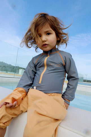 Swimsuit – Gray Label x Tenue Soleil | Stone Gray - Melon