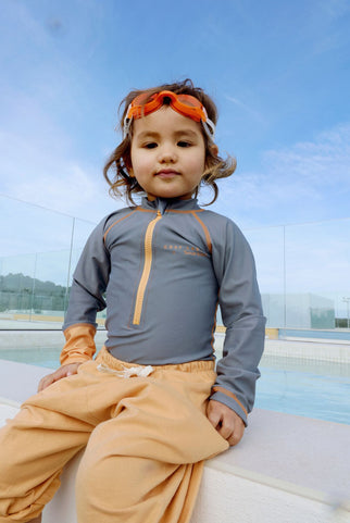 Swimsuit – Gray Label x Tenue Soleil | Stone Gray - Melon