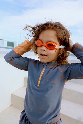 Swim Set – Gray Label x Tenue Soleil | Stone Gray - Melon