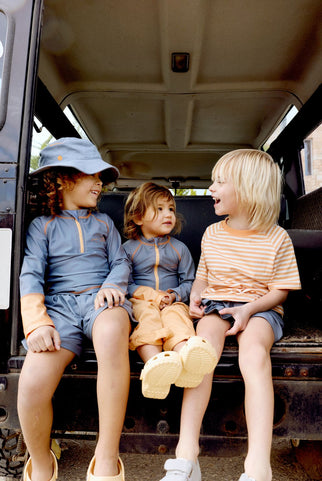 Swimsuit – Gray Label x Tenue Soleil | Stone Gray - Melon