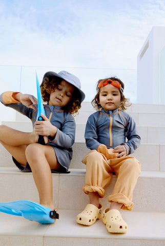 Swimsuit – Gray Label x Tenue Soleil | Stone Gray - Melon