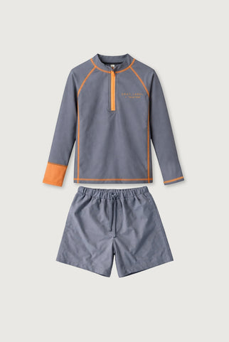 Swim Set – Gray Label x Tenue Soleil | Stone Gray - Melon