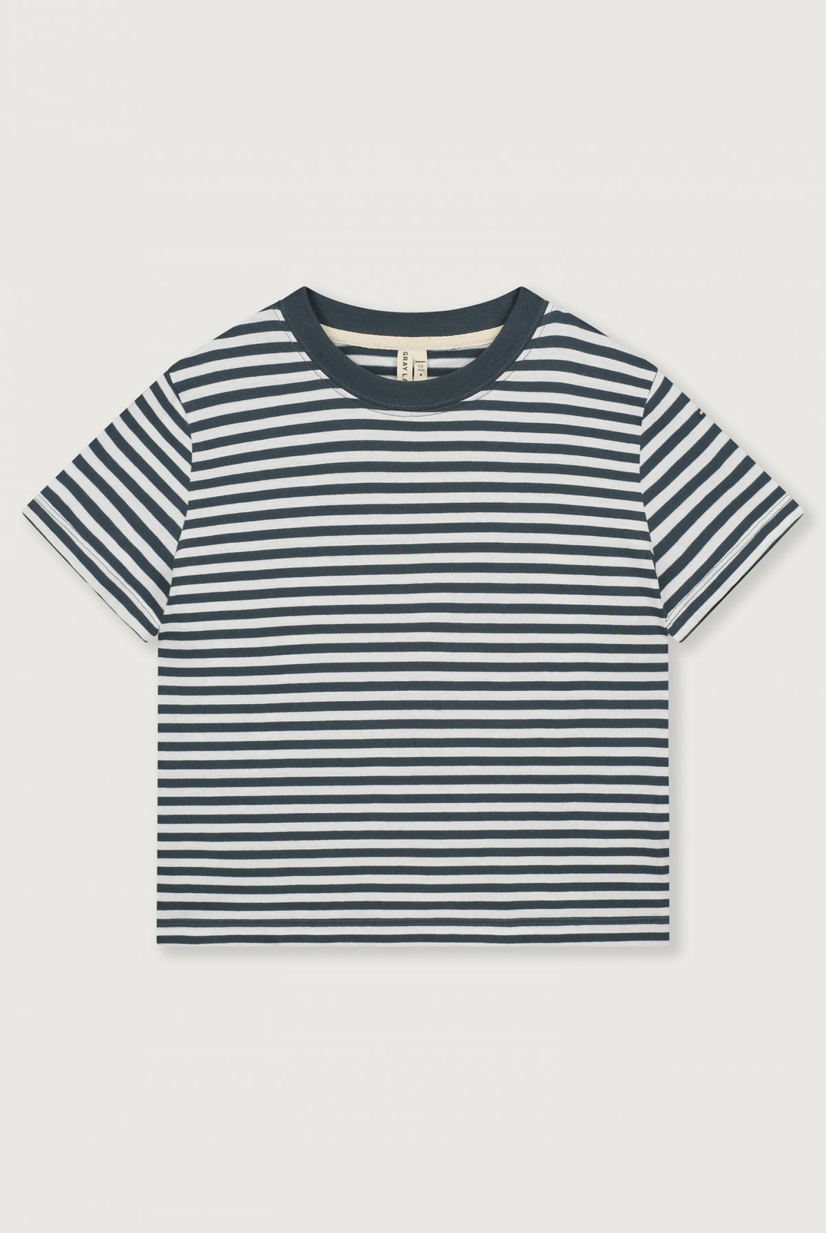 Übergroßes T-Shirt | Blue Grey - Off White