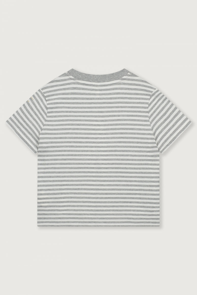 Übergroßes T-Shirt | Grey Melange - Off White