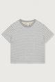 Übergroßes T-Shirt | Grey Melange - Off White