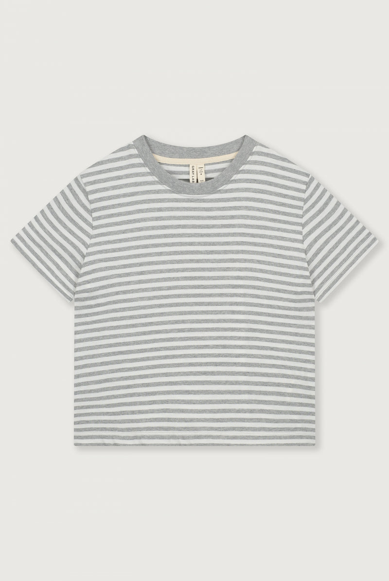Oversized T-shirt | Gray Melange - Off White