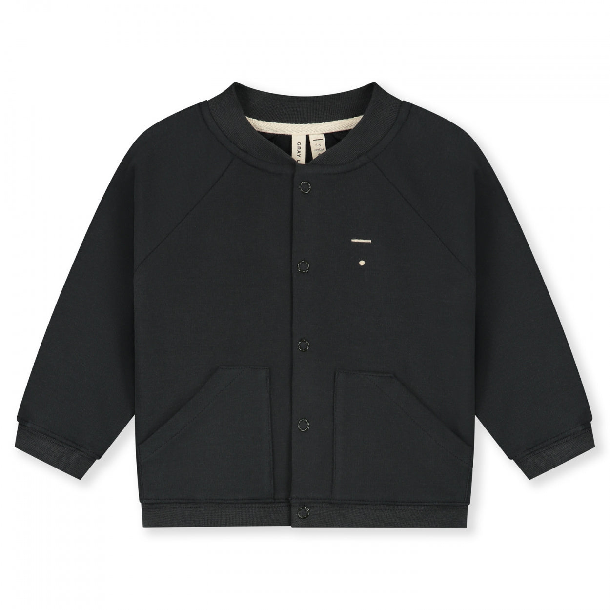 Baby Baseball Cardigan | Nearly Black