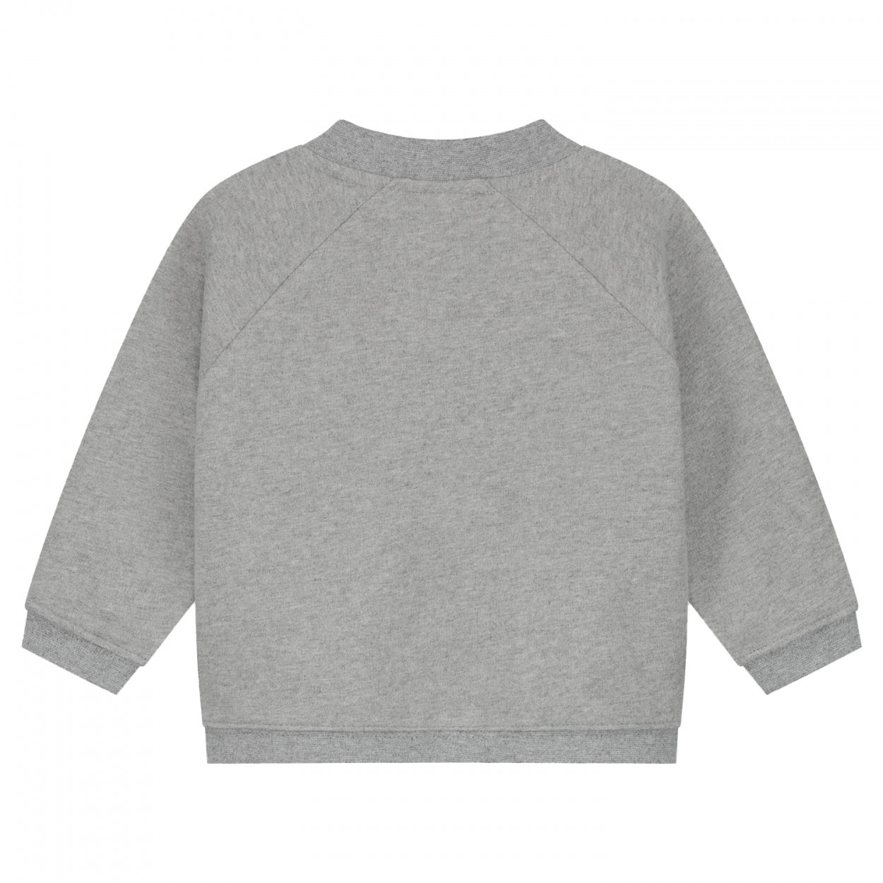 Baby Baseball Cardigan | Grey Melange