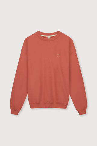 Dropped-Shoulder-Pullover Erwachsene | Poppy Red