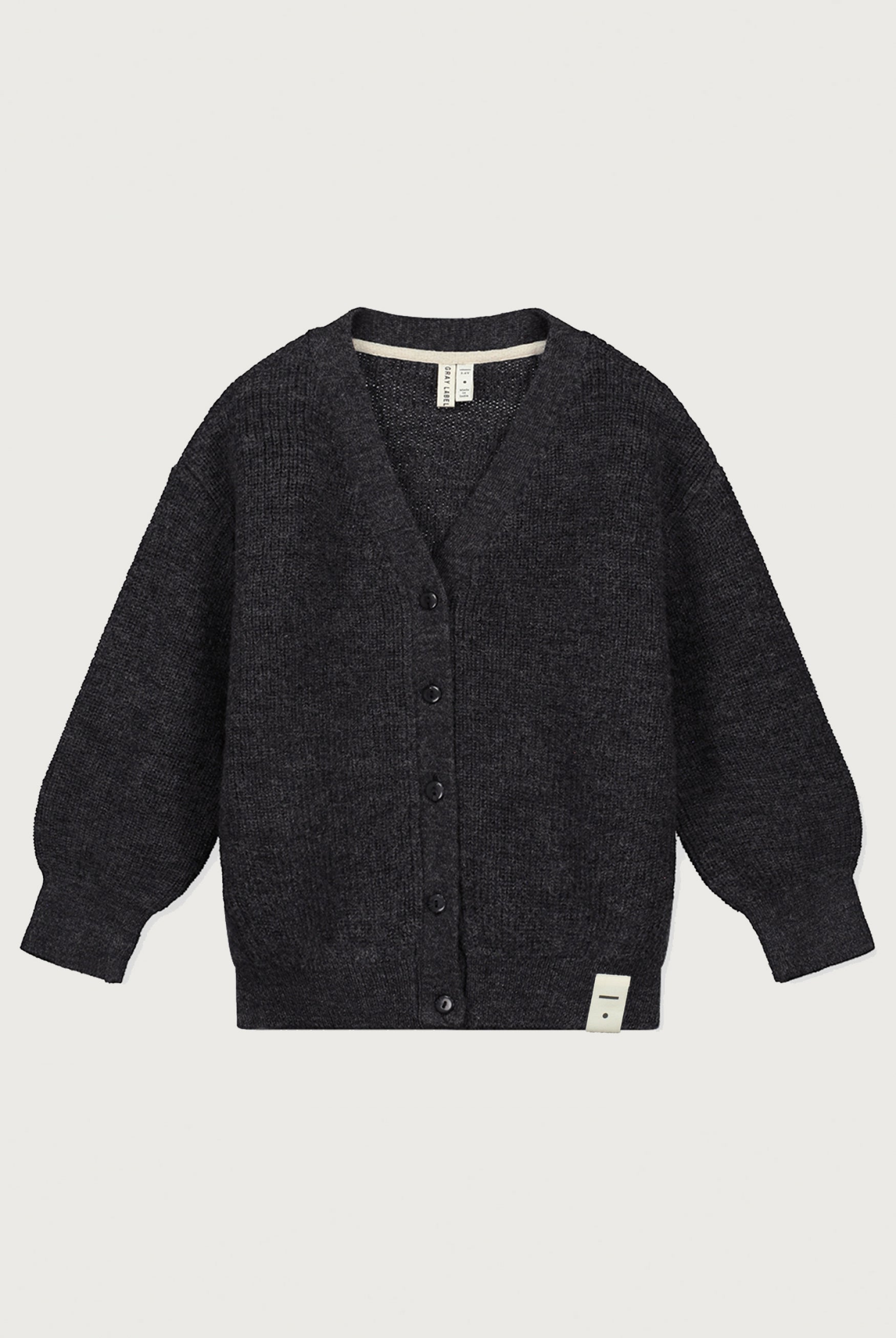 Strickjacke | Black Melange