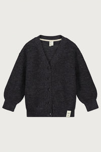 Strickjacke | Black Melange