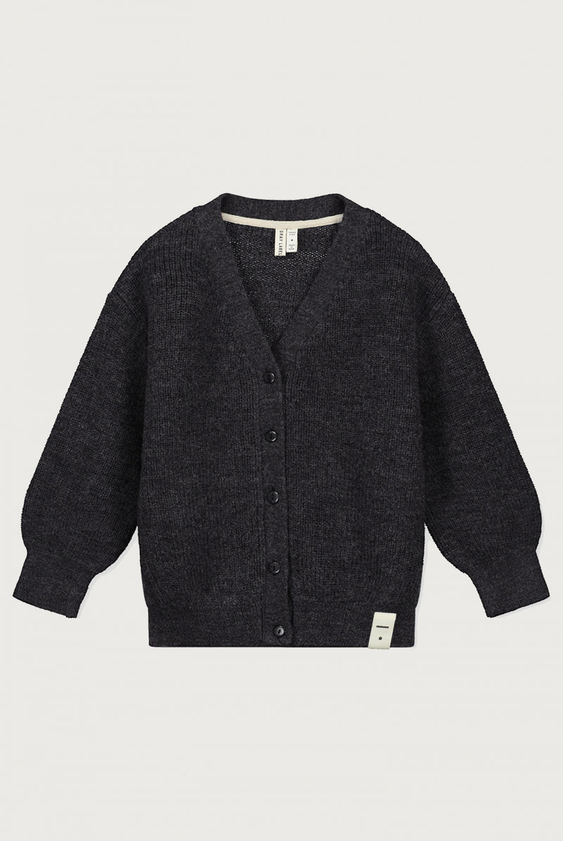 Strickjacke | Black Melange