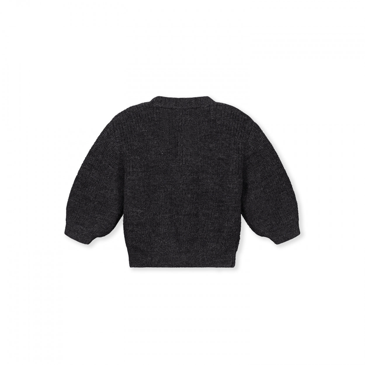 Baby Strickjacke | Nearly Black Melange