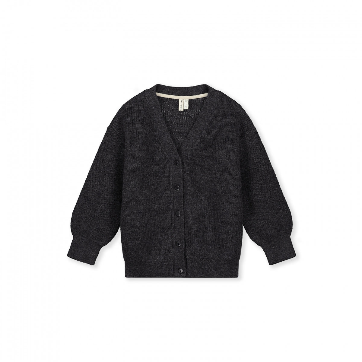 Knitted Cardigan RWS | Nearly Black Melange