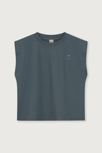 Muscle Tee GOTS | Blue Grey