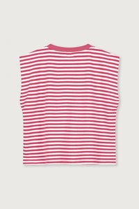 Muscle Tee GOTS | Cherry - Off White