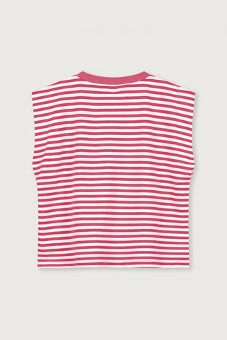 Muscle Tee GOTS | Cherry - Off White