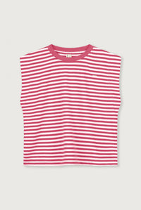 Muscle Tee GOTS | Cherry - Off White