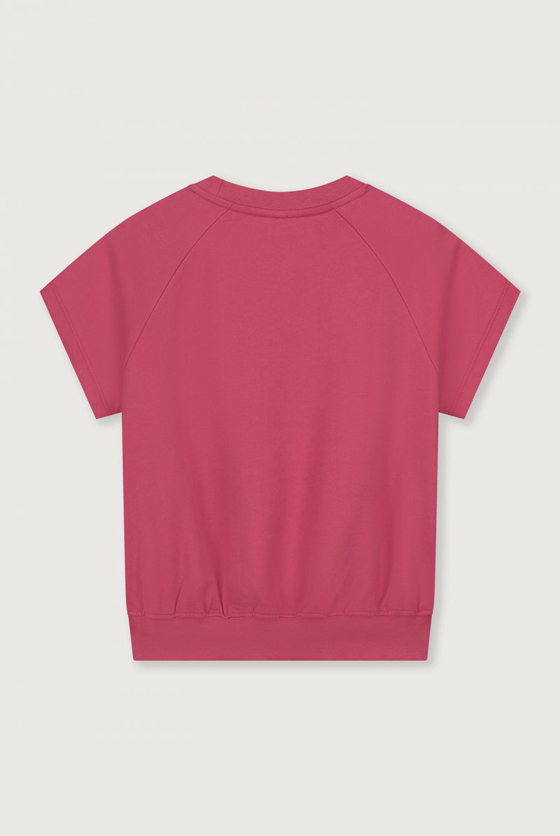 Short Sleeve Sweater GOTS | Cherry
