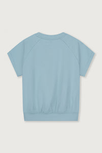 Short Sleeve Sweater GOTS | Sky