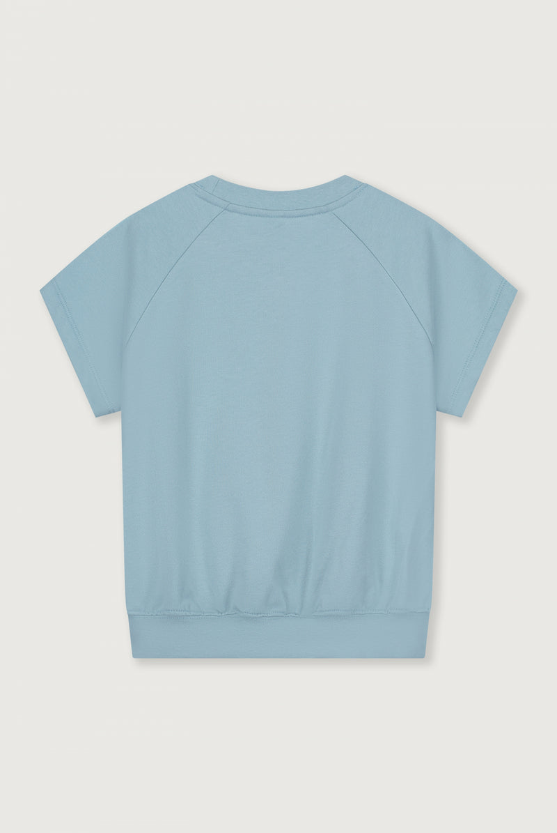 Short Sleeve Sweater GOTS | Sky