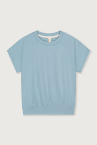 Short Sleeve Sweater GOTS | Sky