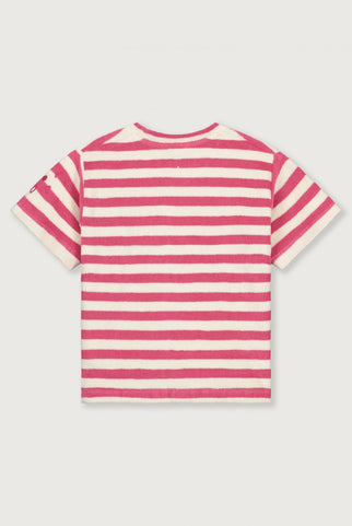 POP Terry Oversized Tee | Cherry - Cream