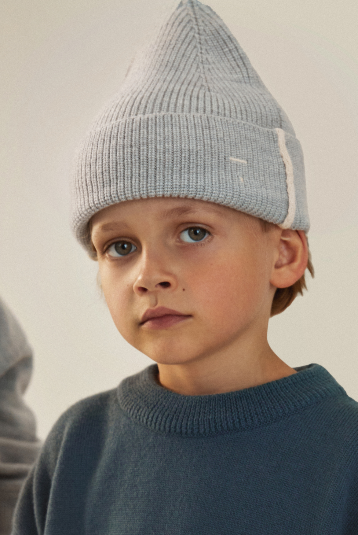Knitted Beanie | Gray Melange