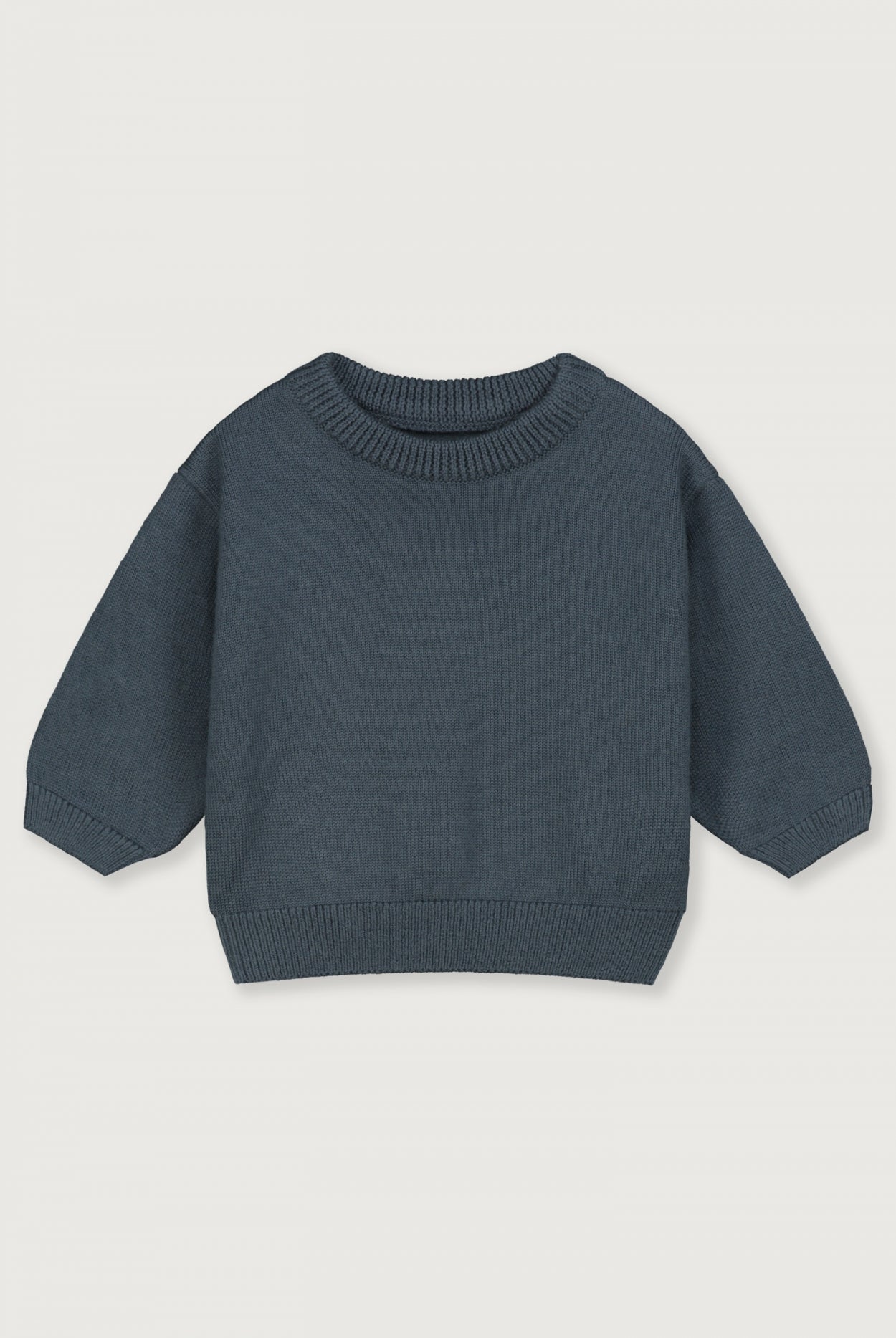 Baby Knitted Jumper | Blue Grey