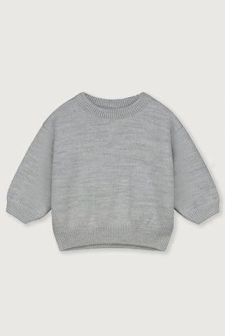Baby Knitted Jumper | Grey Melange