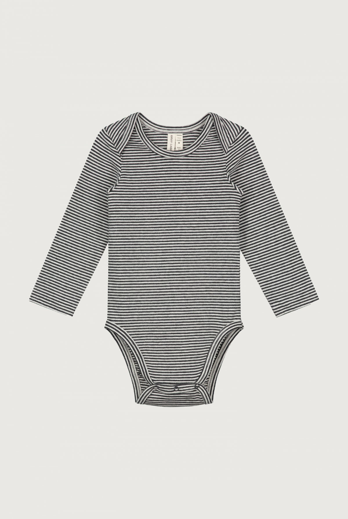 Baby L/S Onesie | Nearly Black - Cream