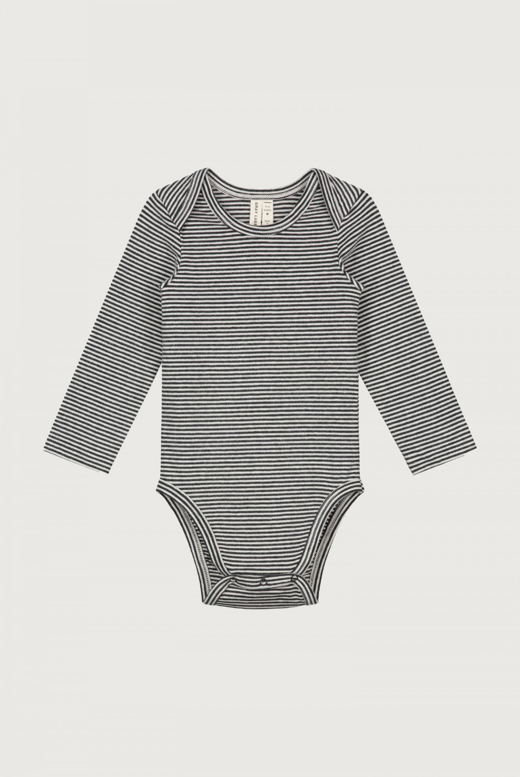 Baby L/S Onesie | Nearly Black - Cream