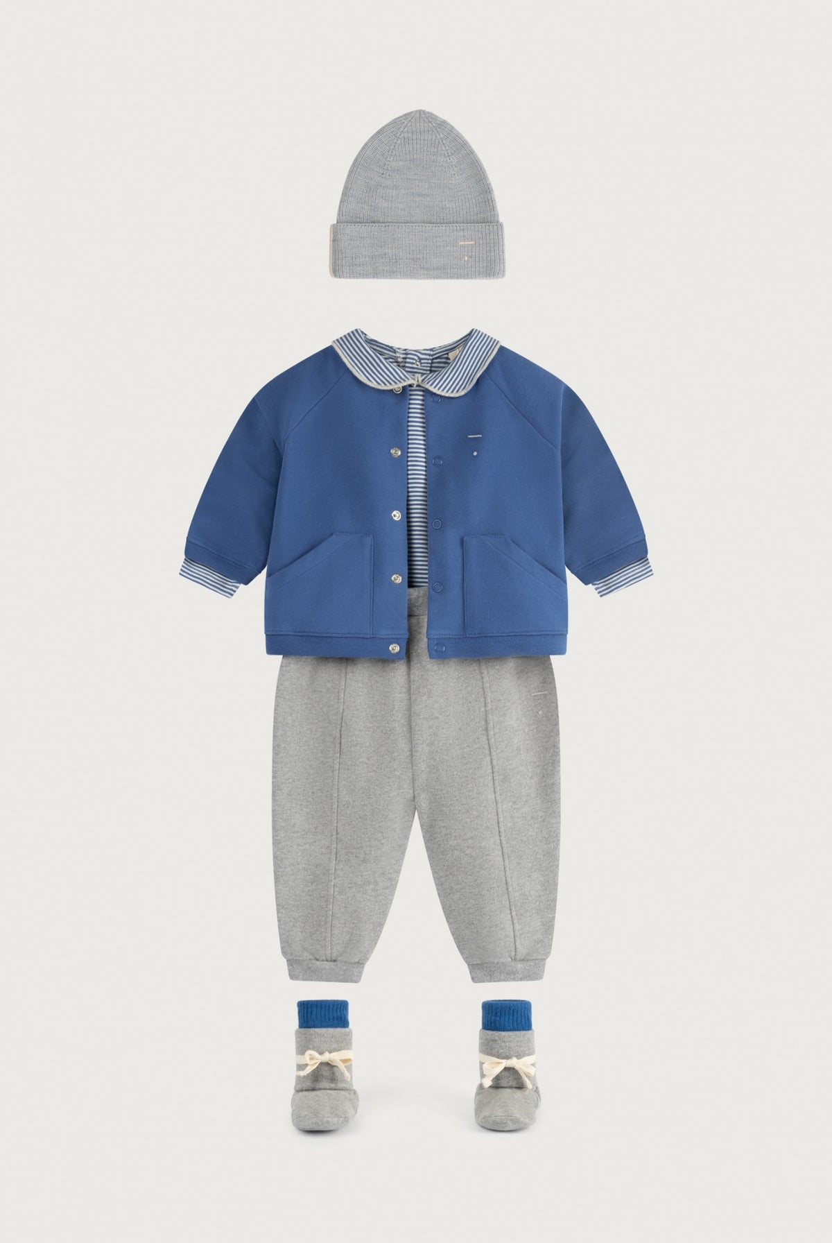 Baby Baseball Cardigan | Blue Moon