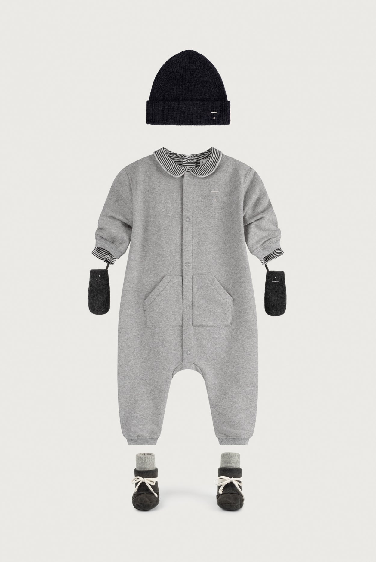 Baby Sweater Suit | Grey Melange