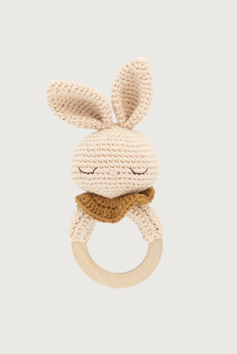 Birgitte the Bunny Teething Ring | Ecru