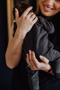 Baby Anzug mit Druckknöpfen | Nearly Black