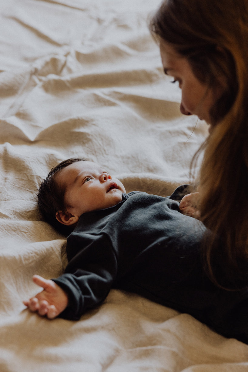 Baby Suit with Snaps | Nearly Black