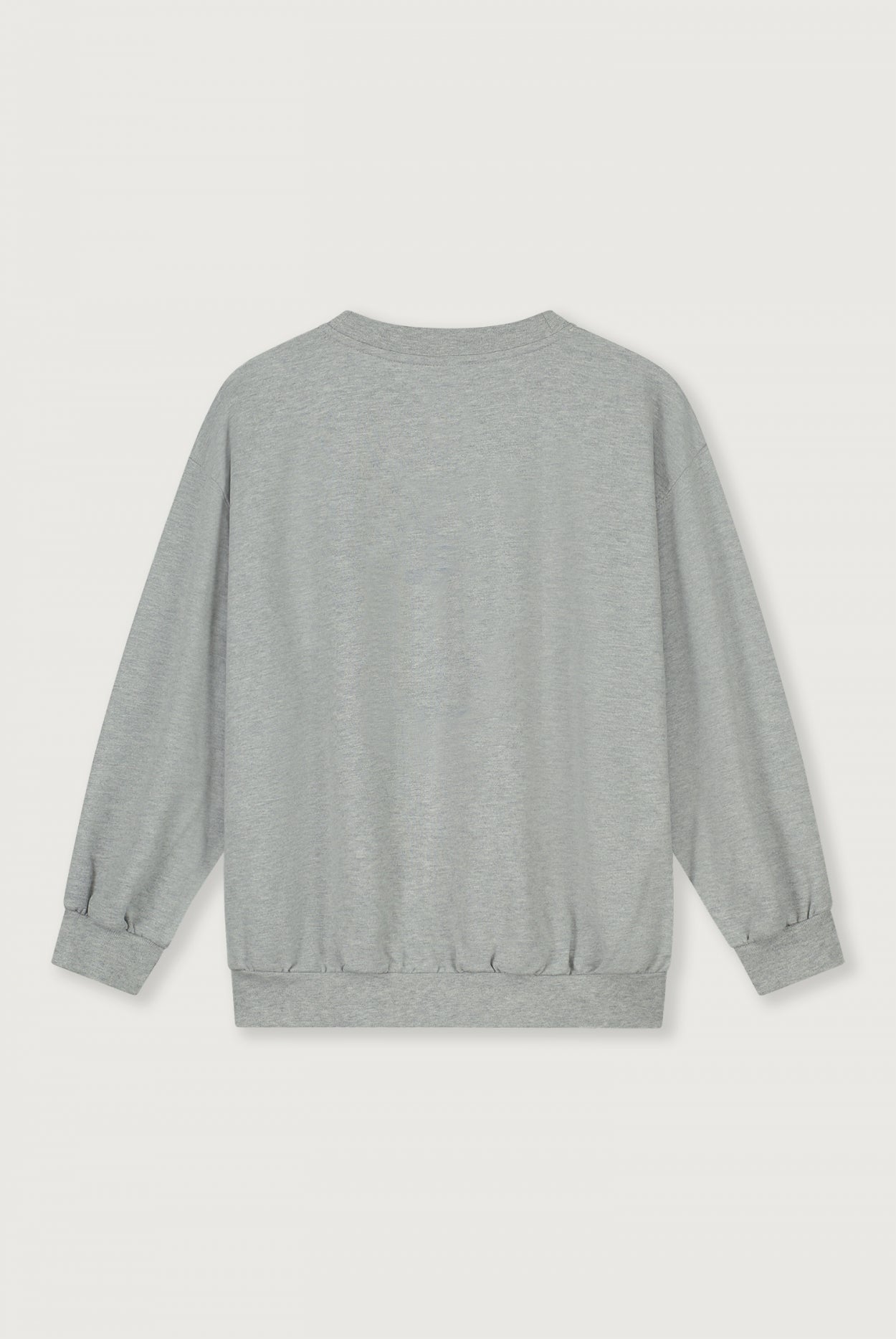 Dropped Shoulder Sweater Grey Melange