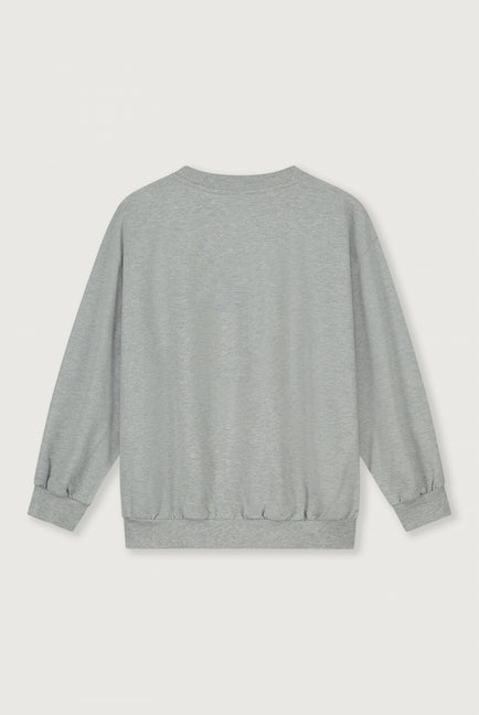 Dropped Shoulder Sweater | Grey Melange