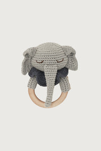 Ellie the Elephant Teething Ring | Gray Raf