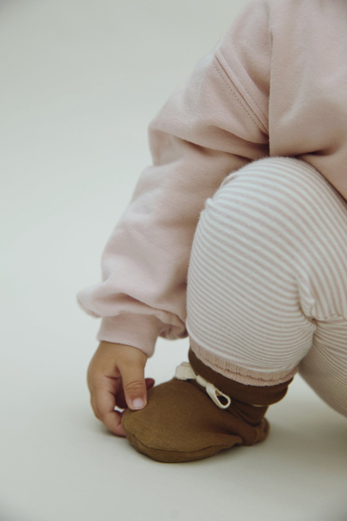 Baby Ribbed Booties | Woody