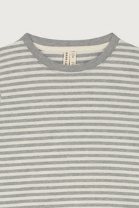 L/S T-Shirt | Grey Melange - Cream