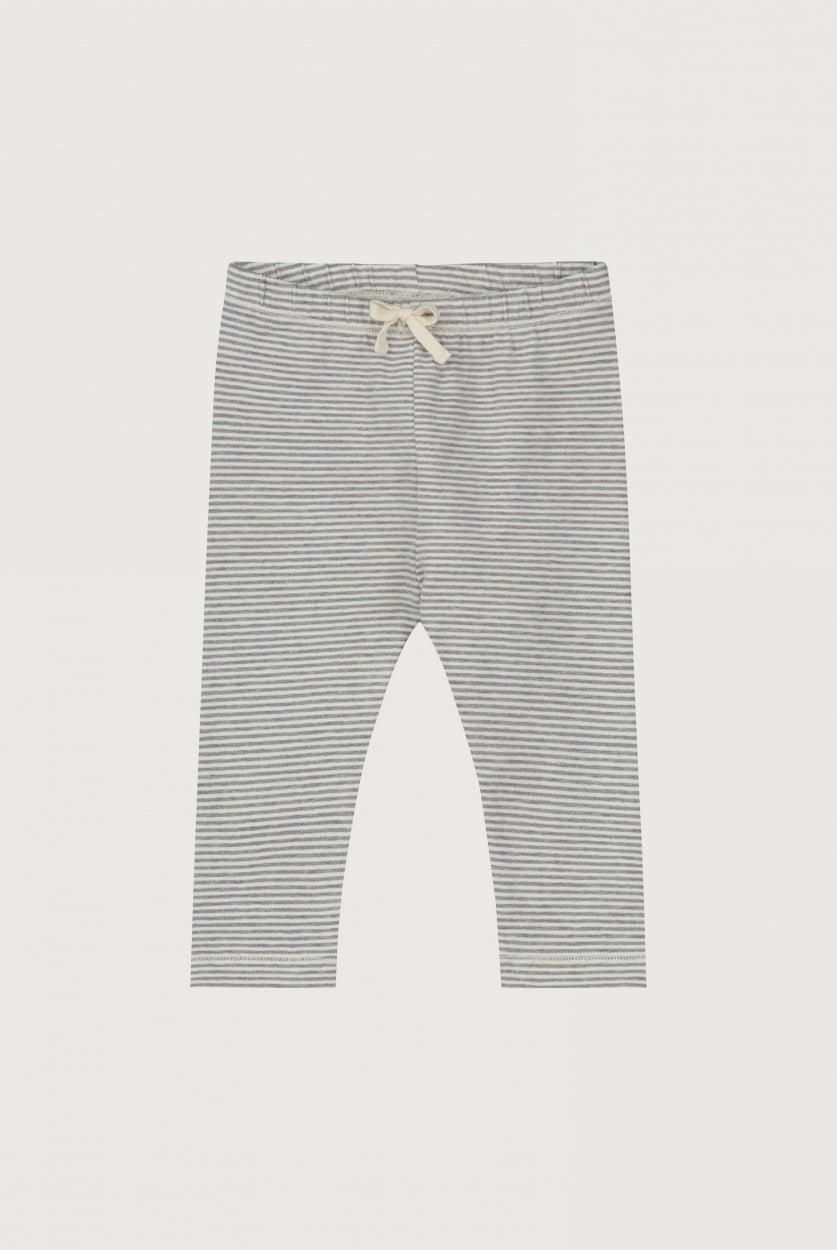 Baby Leggings | Grey Melange - Cream