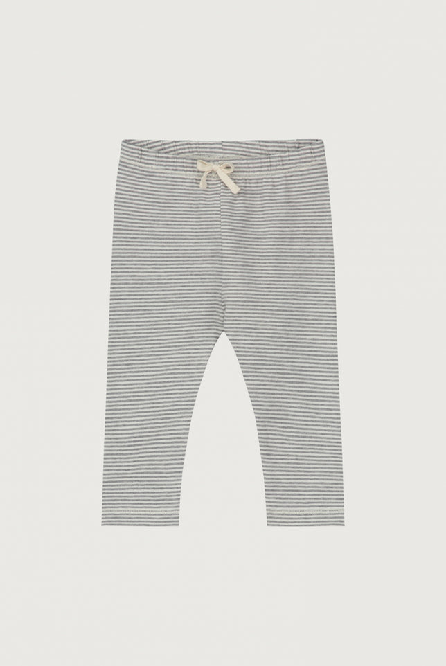 Baby Leggings | Gray Melange - Cream