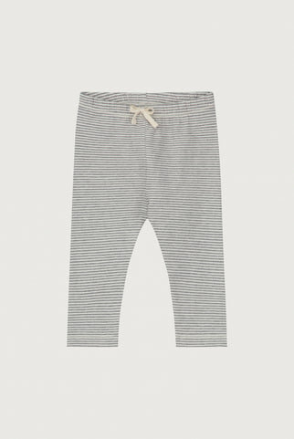 Baby Leggings | Gray Melange - Cream