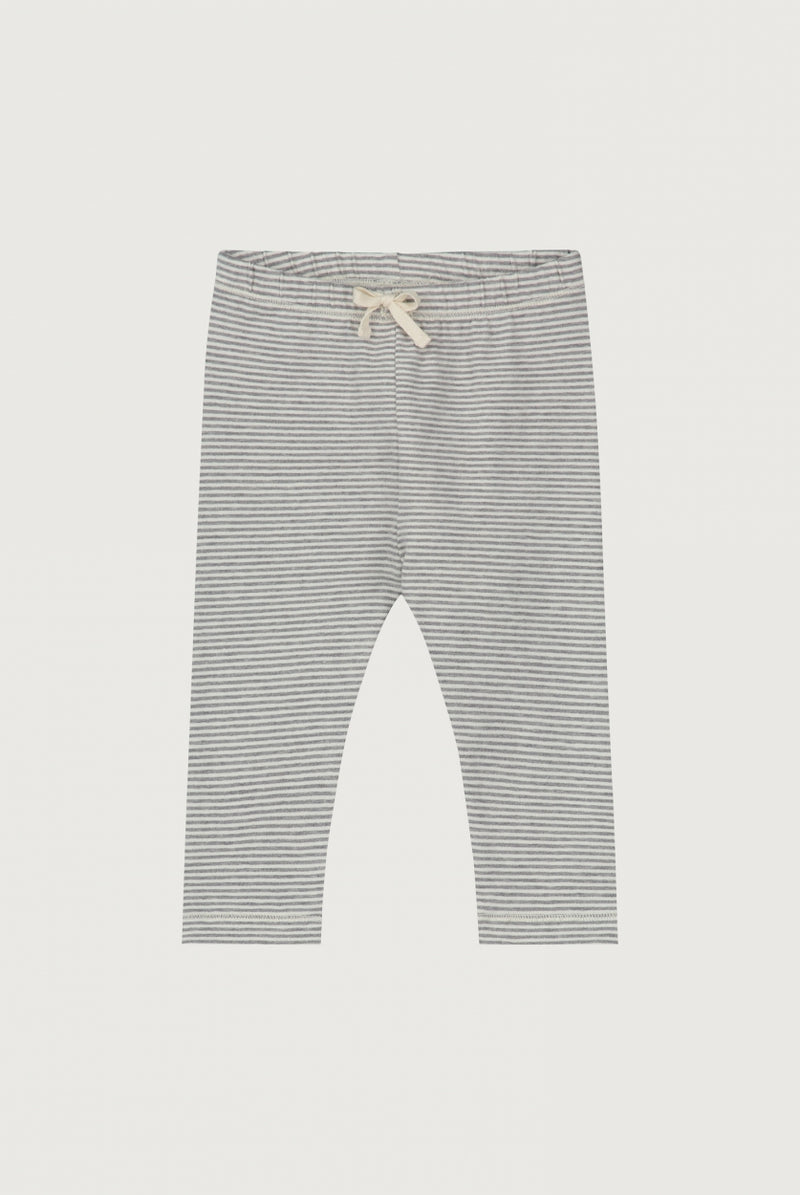 Baby Leggings | Gray Melange - Cream